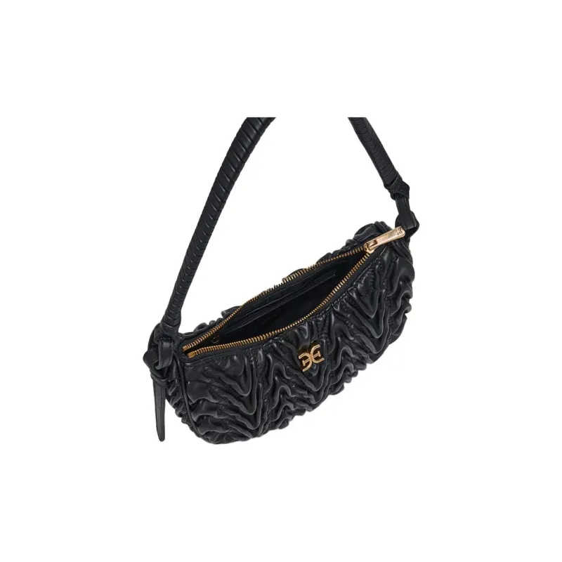 SAM EDELMAN PU Shoulder Bag Medium Size Women's Black/black-brown-3