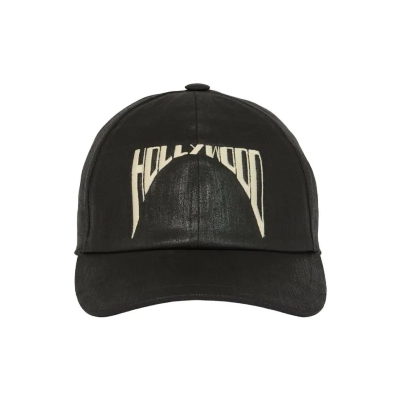 Rick Owens DRKSHDW Slogan Detailed Baseball Cap-0