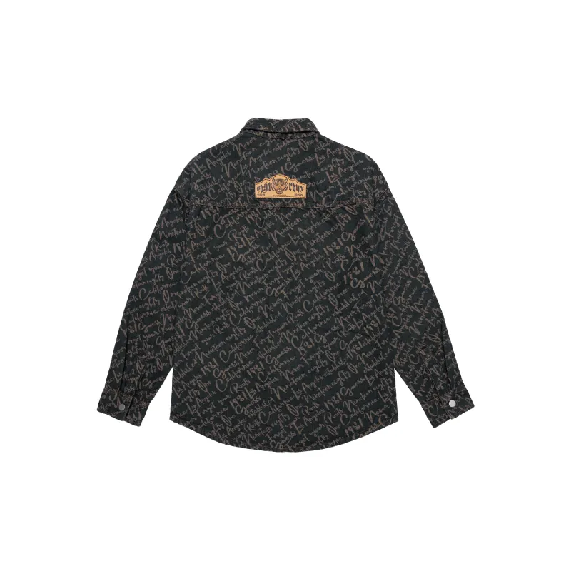 ED HARDY X Shirts Unisex Dark Denim Blue-1