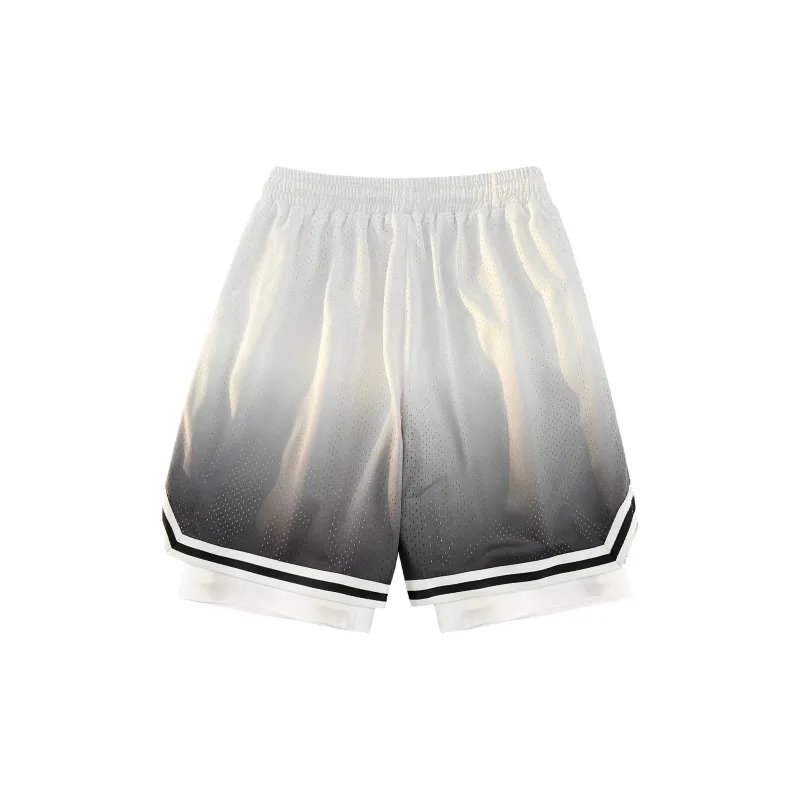 Yiwen Basketball Shorts Unisex Black-15