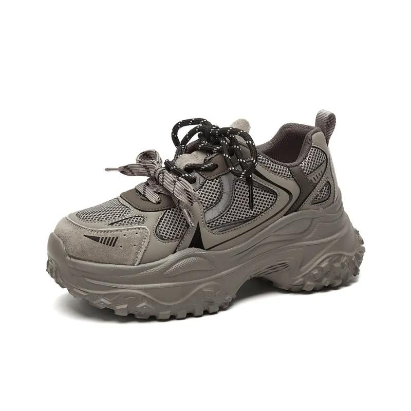 Jerden Smith Breathable Coverage Height Increase Low Top Chunky Sneakers Women's-5