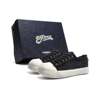 OUGLEMEN Low Top Canvas Shoes Unisex