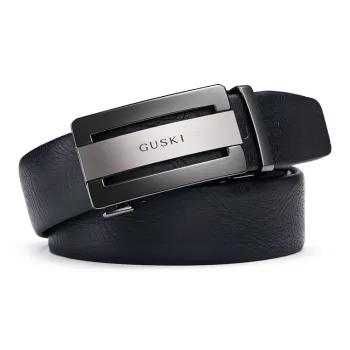 GUSKI Top Grain Cow Leather Belt Boyfriend Elegance Waistband Men's Width  3.5cm Gift Box Sets
