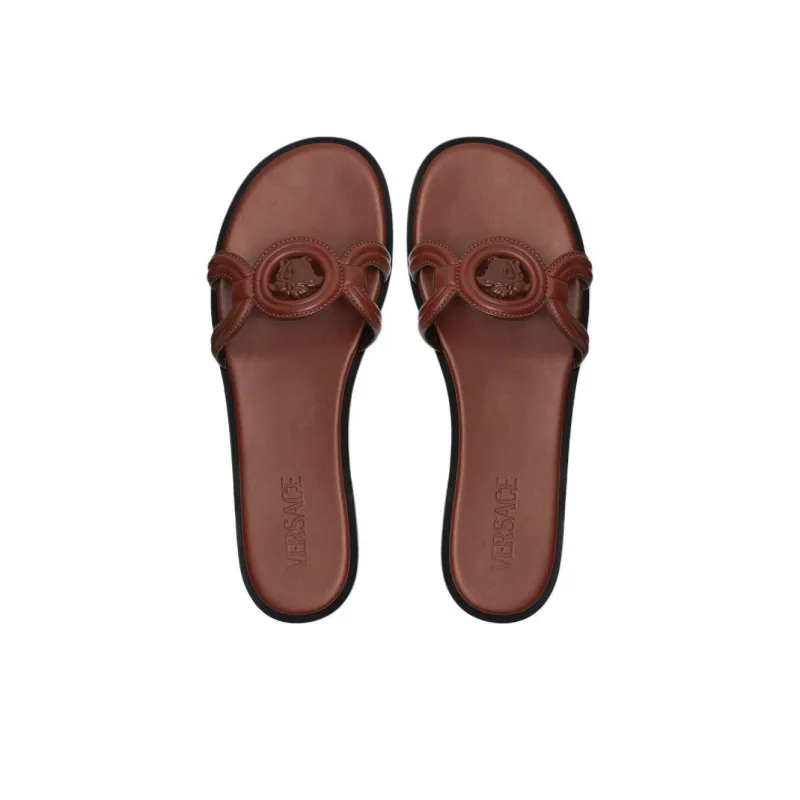 FANSIZHE Medusa '95 Slide Slippers Women's Brown-3