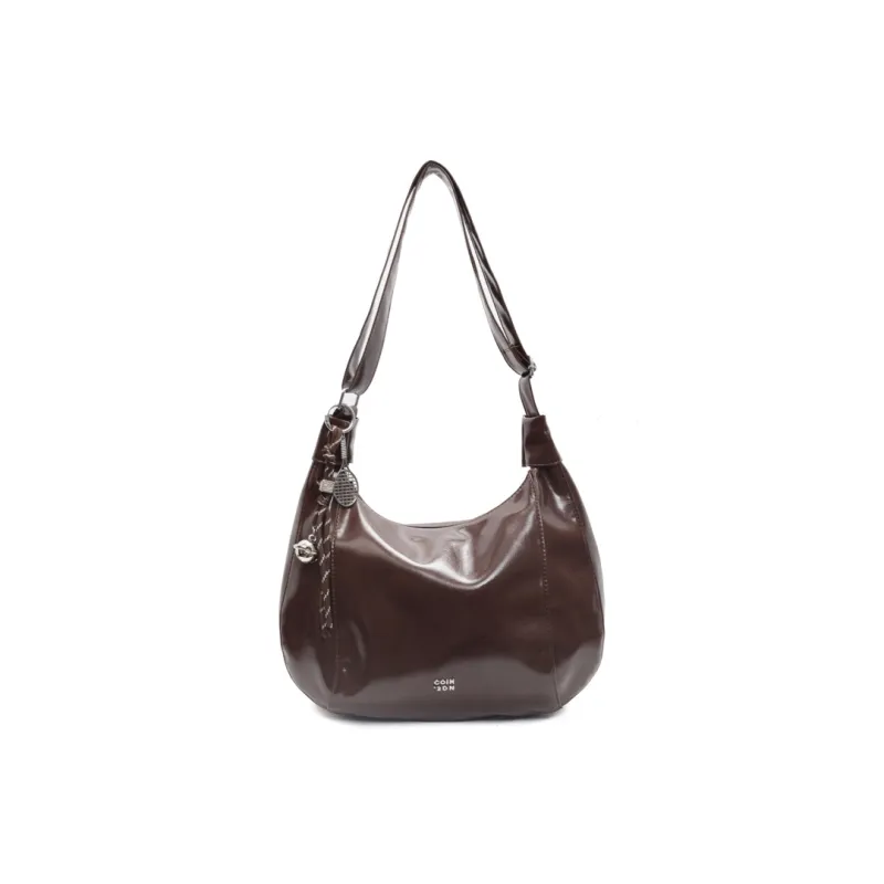 Yalu PU Soft Leather Shoulder Bag, Shoulder Bag Women's Black/Ecru/Pink/Coffee-14