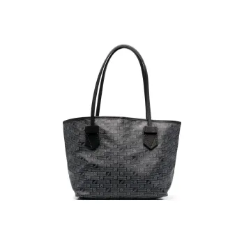 MOREAU Calfskin Tote Bag Shopping Bag Shoulder Bags Women's Black