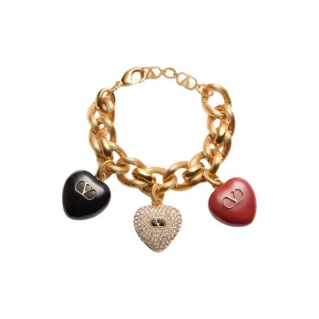 Valentino Brass Bracelets Women's Gold