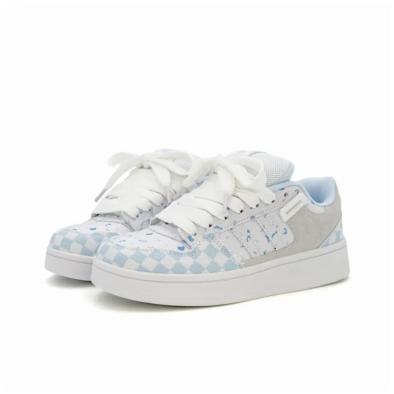 OAOQ Slip Resistant, Abrasion Resistant, Lightweight, Breathable, Height Increasing Low Top Skateboard Shoes Women's-3