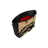 SPRAYGROUND Polypropylene Tote Bag Shopping Bag Shoulder Bag Handbag Regular Women's Black Sand Beige