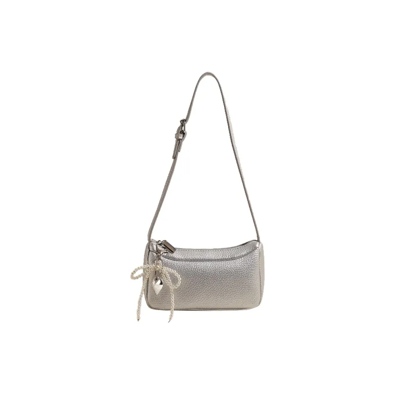 Yalu PU Crossbody Bag, Shoulder Bag Regular Women's Silver/Black/Red/Ecru-1