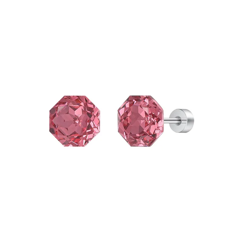 MISS XIA JWY Titanium Steel Stud Earrings Unisex-4