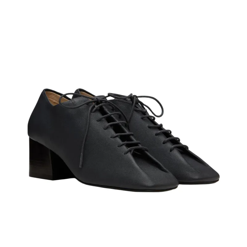 Lemaire Block Heel High Heels Women's Black-2
