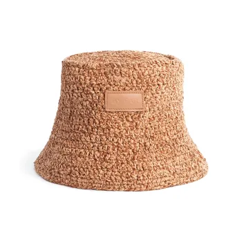 By Far Viscose Bucket Hats Unisex Tea Brown