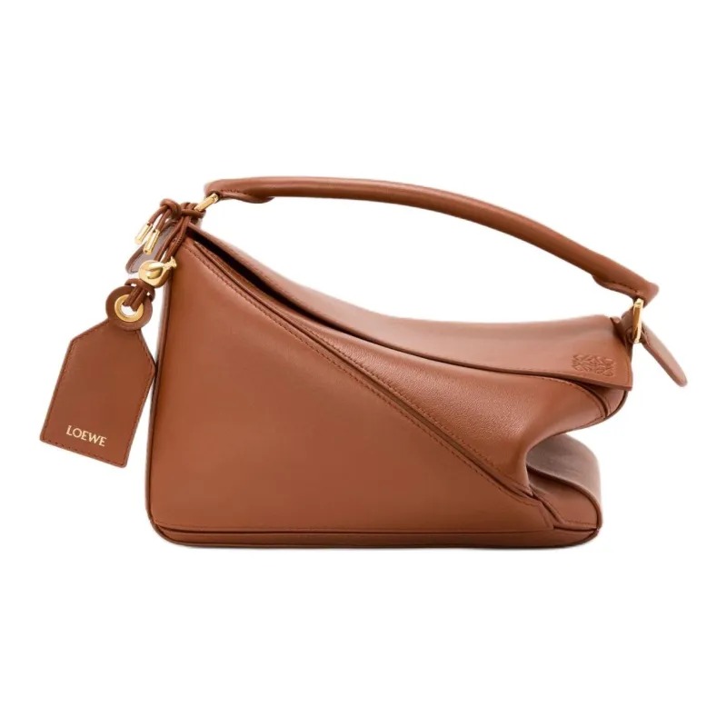 LOEWE Puzzle Sheepskin Shoulder Bag, Crossbody Bag, Handbag Trumpets Women's Brown-2