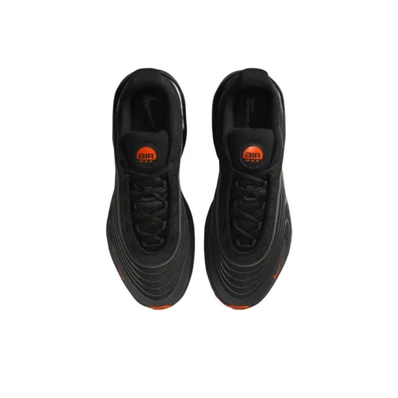 Nike Anti-Slip Wear-Resistant Low-Top Casual Shoes Unisex Black Orange-3