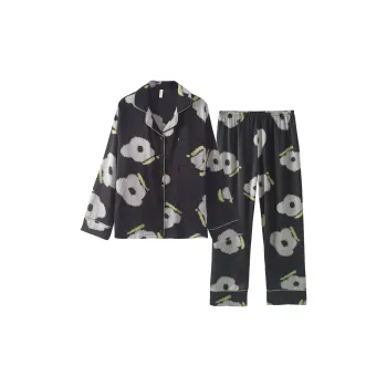 ROUKEER Pajama Set Women's Dark Gray