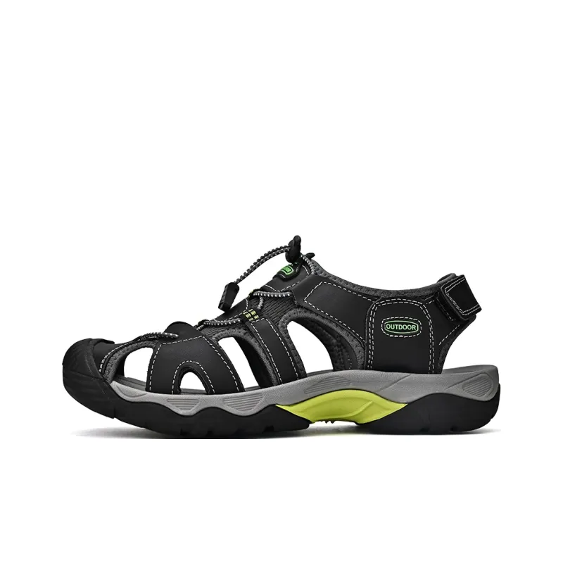 Kuding Beach Sandals Men Gold/Brown/Green/Dark Blue/Gray/Black-20