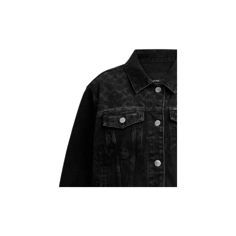 COACH Jackets & Coats Women's Black-4
