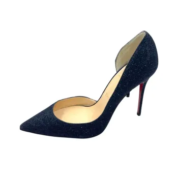 CL LUBOTING Iriza Slim Heel High Heels 10cm Women's Marine Blue