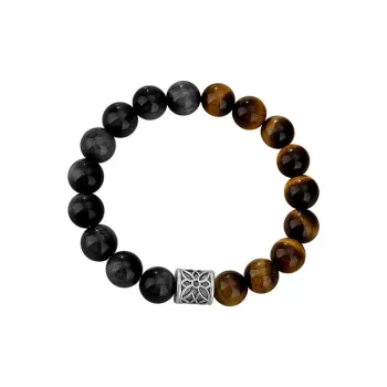 Ancient Jewelry Obsidian Jade Bracelets Unisex