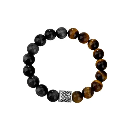 Ancient Jewelry Obsidian Jade Bracelets Unisex