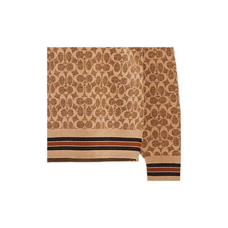 COACH Sweaters Unisex Brown-4