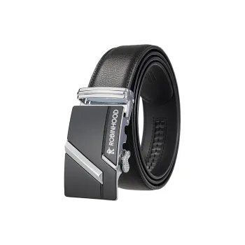 ROBINHOOD Cow Leather Leather Belts Men's Width 3.5CM