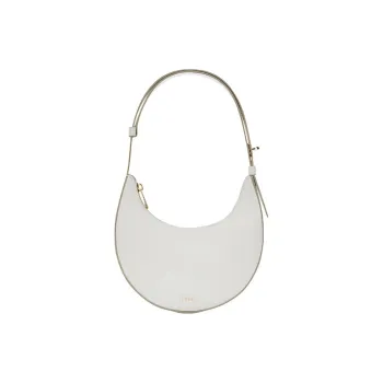 Furla Delizia Cow Leather Crescent Moon Bag Shoulder Bag Mini Women's Cotton Candy
