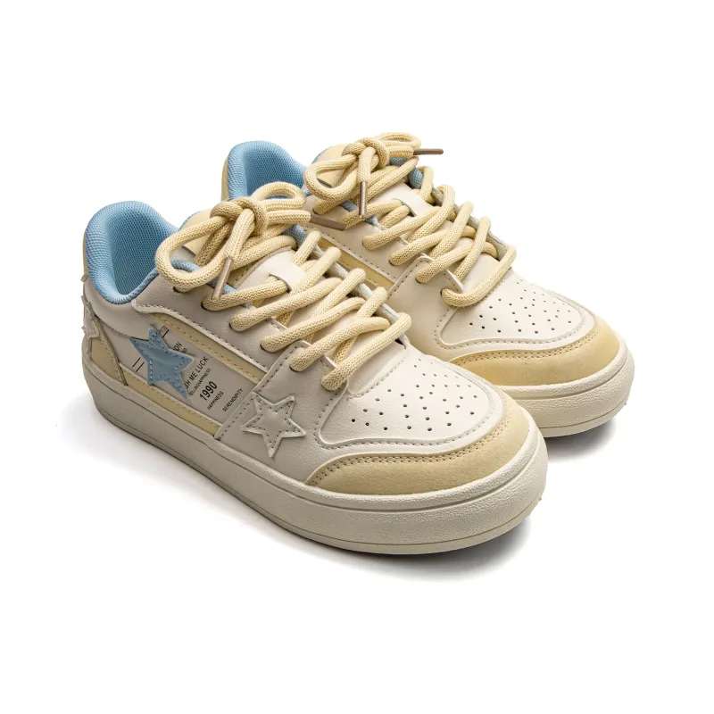 Far Waves Anti-Slip And Wear-Resistant Breathable Low-Top Skateboard Shoes Women's-6