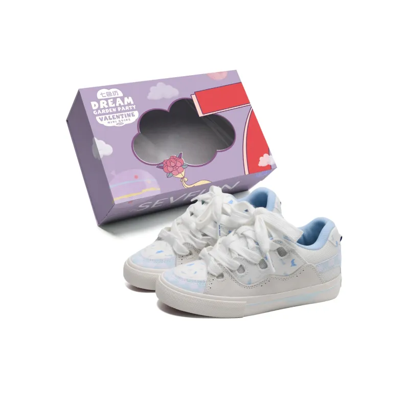 7 SEVFUN Low-Top Skateboard Shoes Unisex Strawberry Pink-65