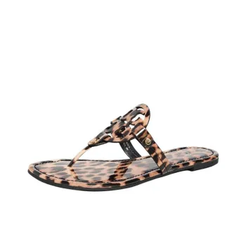 TORY BURCH Miller Slip Resistant Flip Flops Women's Brown
