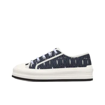 DIOR Walk'n'Dior Low-Top Canvas Shoes Women's Blue