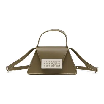 MM6 Maison Margiela Calfskin Shoulder Bag Crossbody Bag Handbag Mini Women's Olive Green