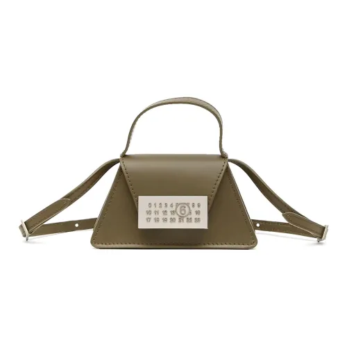 MM6 Maison Margiela Calfskin Shoulder Bag Crossbody Bag Handbag Mini Women's Olive Green