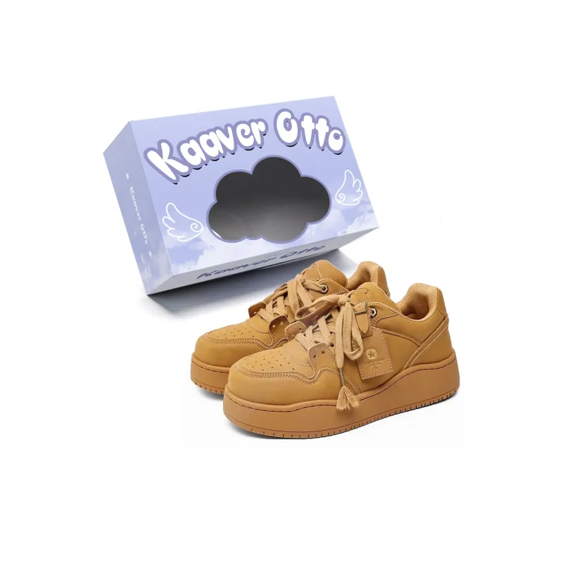 KAAVER OTTO Low Top Skateboard Shoes Women's Gray-5