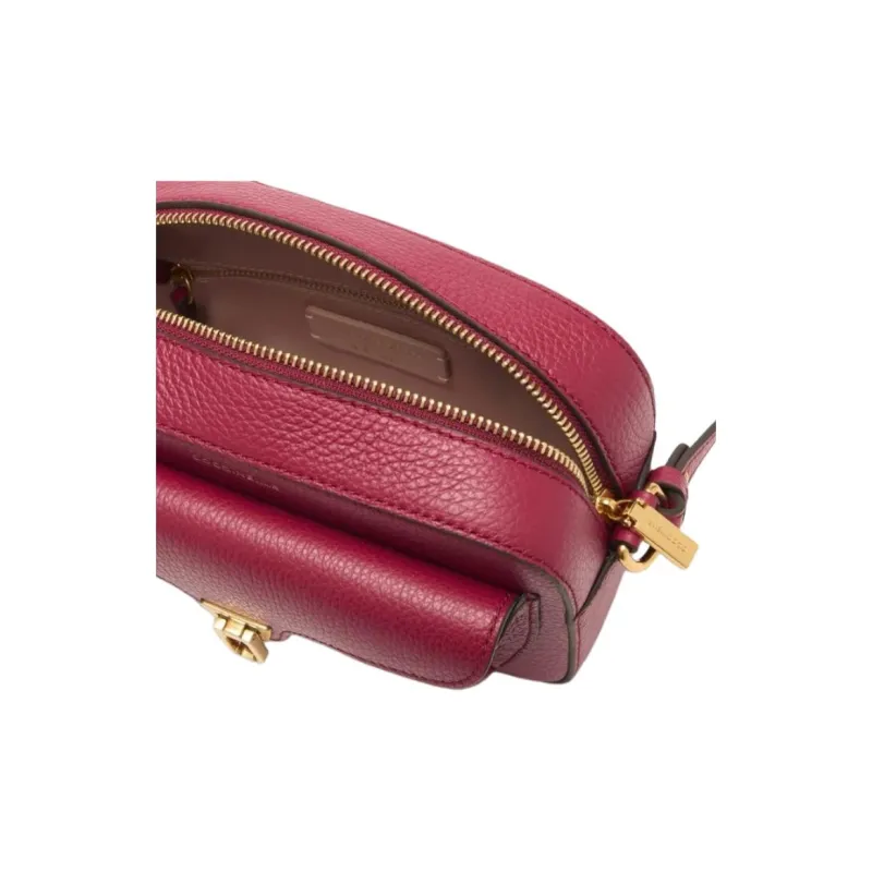 COCCINELLE Beat Leather Shoulder Bag Small Size Women's Red-2