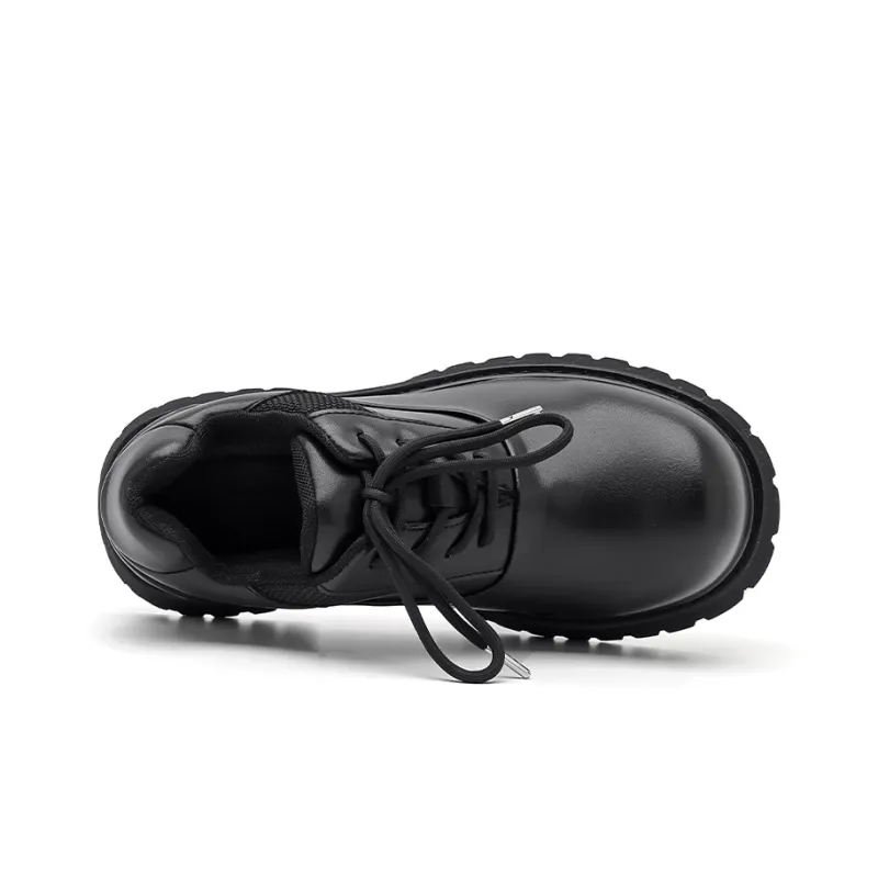 MODENGPAN Derby Shoes Casual Shoes Men's Black-3