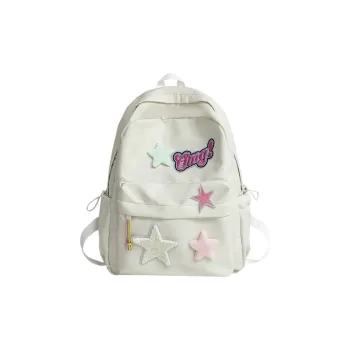 URBAN FOREST Nylon Backpack Regular Women's White/Black/Pink/Yellow/Green
