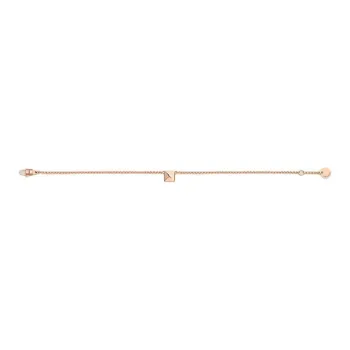 HERMES 18K Rose Gold Bracelets Unisex Pink Gold