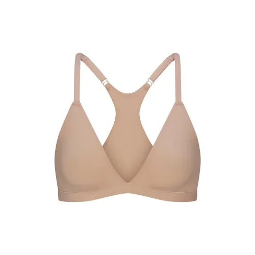 SKIMS SS25 FITSEVERYBODY RACERBACK TRIANGLE BRALETTE Bra Women's 1 Pack CLAY/Clay