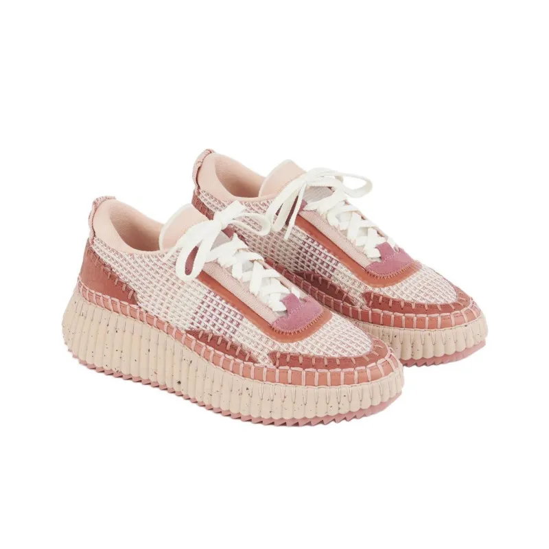 Chloé Nama Lace Up Sneakers Women's-1