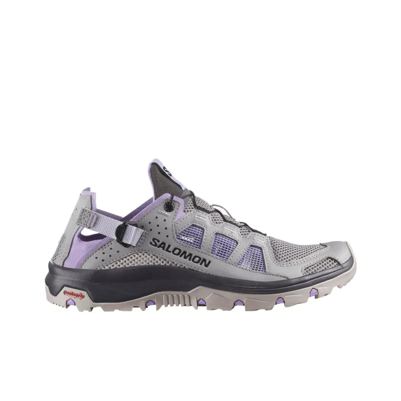 SALOMON Techamphibian 5 Breathable Quick Dry Grip River Trekking Shoes Women's Gull Gray Color-1