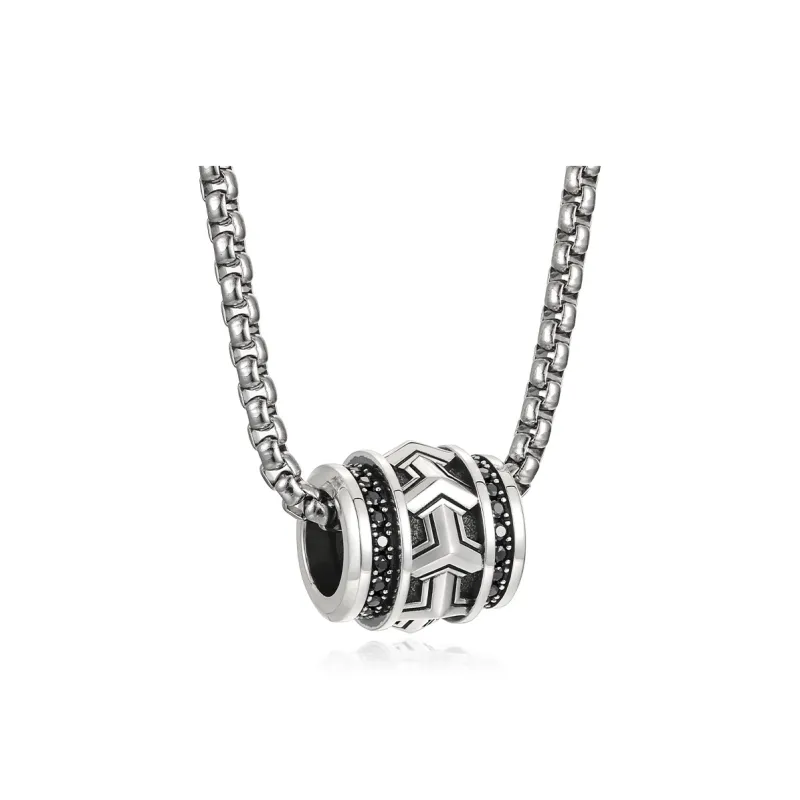 IDEAGEMER 925 Sterling Silver Necklaces Men's-3