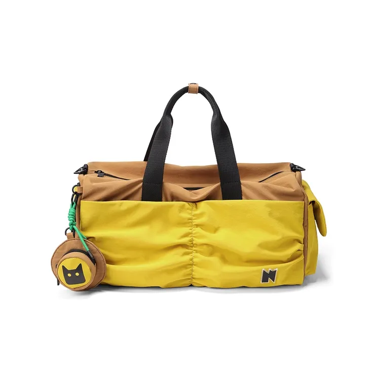 NOXXON Nylon Gym Bag Unisex Brown/Green-0