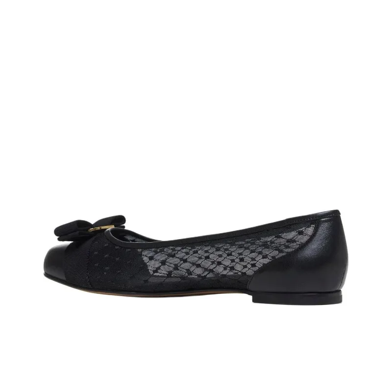 FERRAGAMO Varina Casual Single Shoes Women's Black-3
