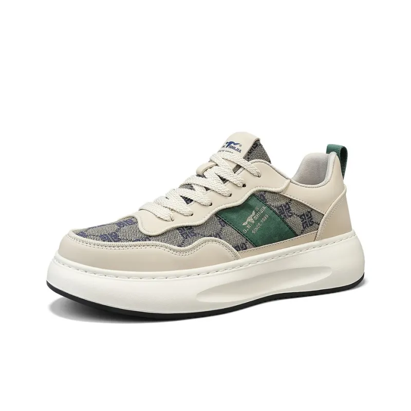 G.N.SHIJIA Cushioning Anti Slip Wear Resistant Breathable Lightweight Height Increasing Low Top Casual Shoes Men's-2