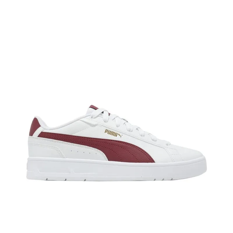 PUMA Anti-Slip Wear-Resistant Low-Top Casual Shoes Unisex White Red-1