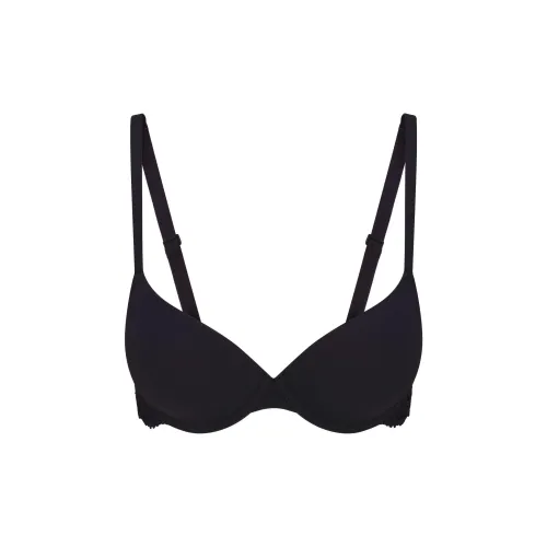 SKIMS SS25 FITS EVERYBODY LACE WING T-SHIRT BRA Bra Women's 1 Pack ONYX/Onyx