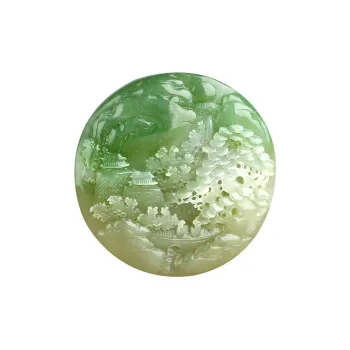 Treasure Pendants Green Jadeite Unisex