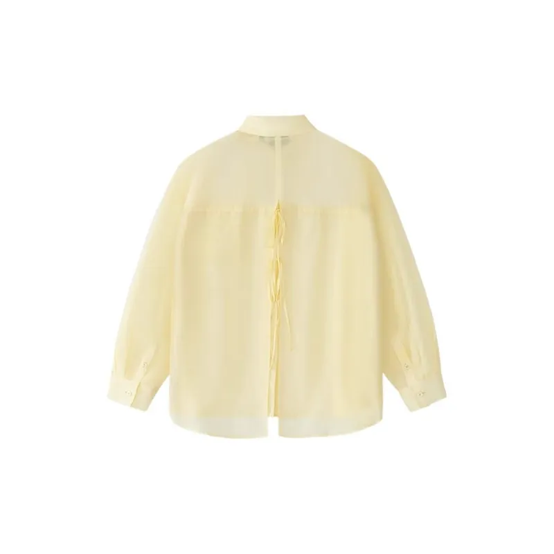FILA FUSION FOB SS25 Shirt Women's Mist Custard-1